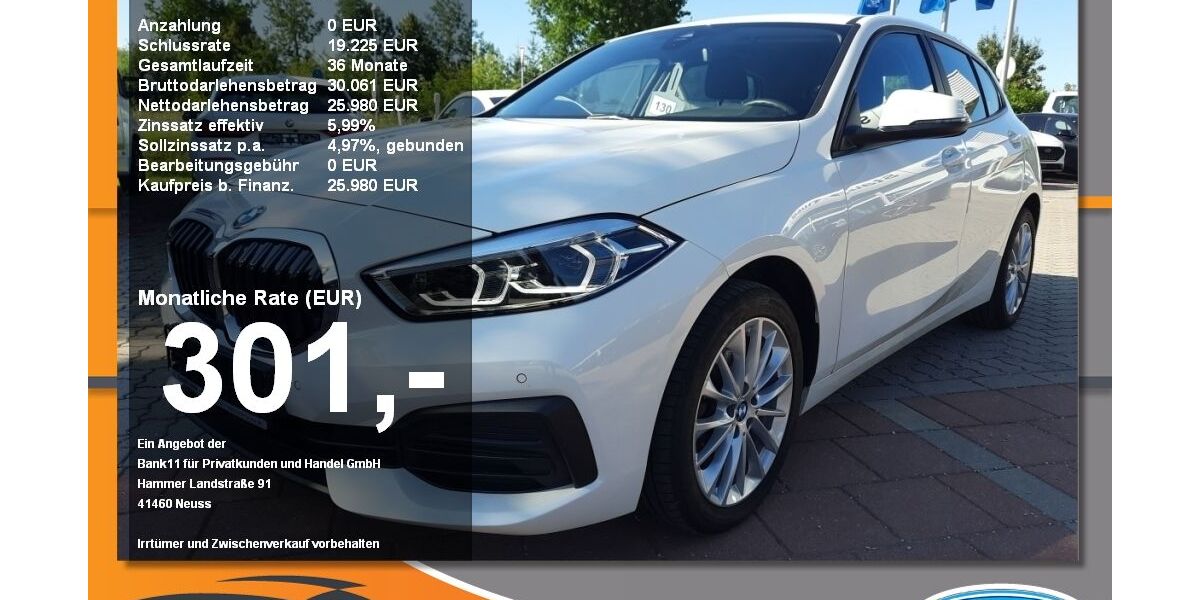 BMW 118 21.000 km 22.400 &euro; Neustadt / Donau 93333