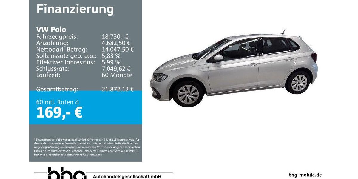 VW Polo 3.930 km 18.730 &euro; Balingen 72336