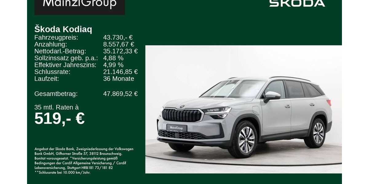Skoda Kodiaq 16.897 km 43.730 &euro; Feldkirchen/Westerham 83620