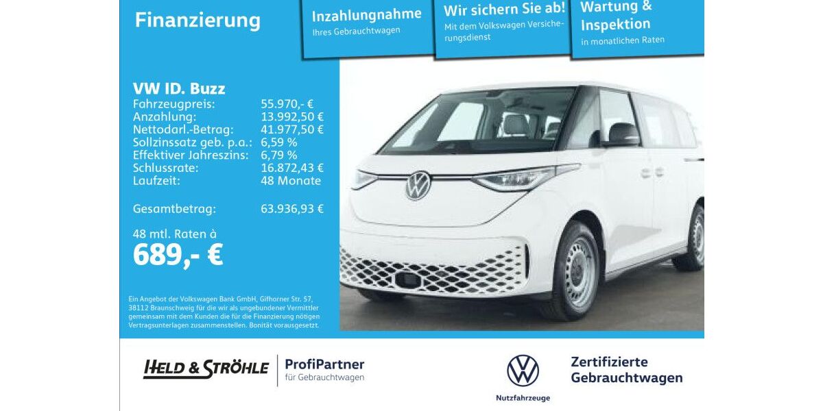 VW ID. Buzz 11.134 km 55.970 &euro; Ulm 89079