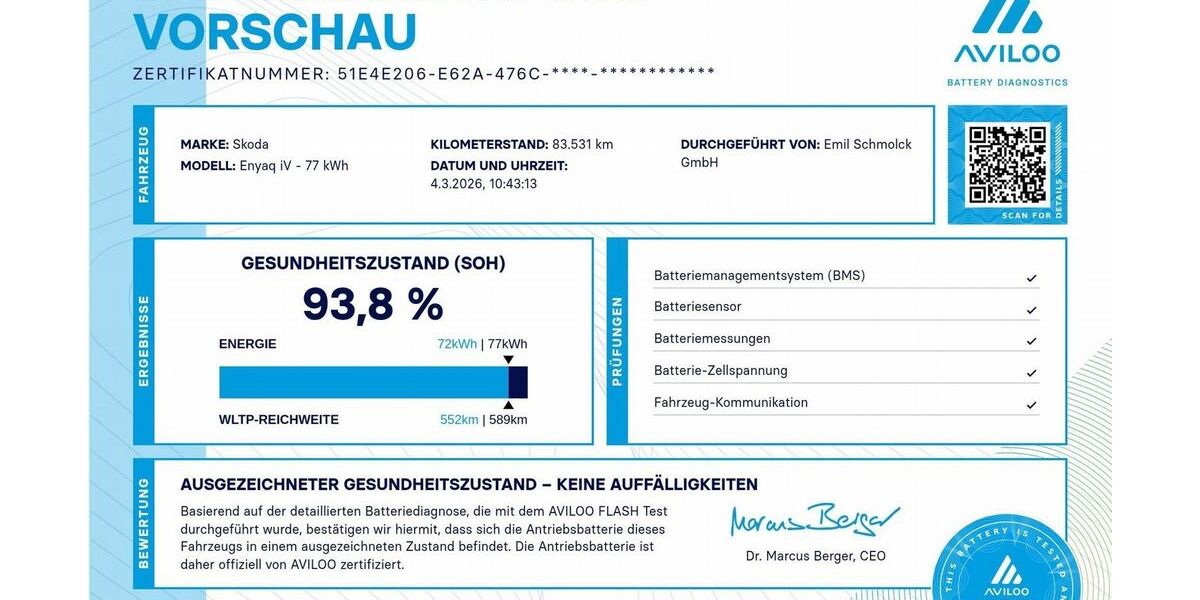 Skoda Enyaq 83.600 km 26.790 &euro; Emmendingen 79312