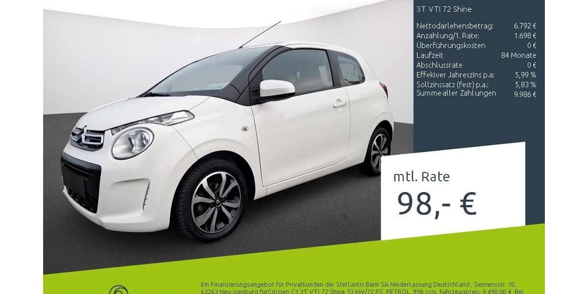 Citroen C1 68.265 km 7.940 &euro; Bocholt 46395