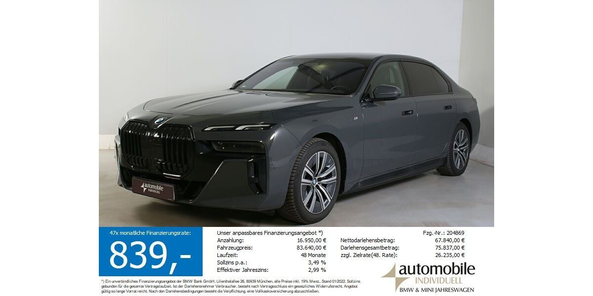 BMW i7 25.200 km 81.240 &euro; Paderborn 33100