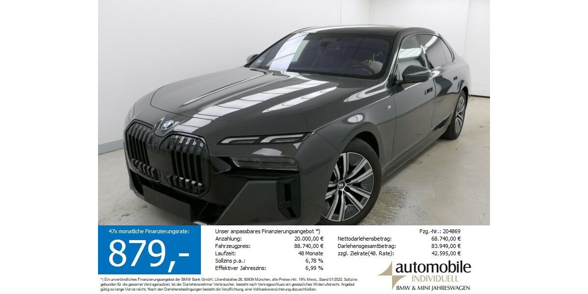 BMW i7 25.200 km 84.350 &euro; Paderborn 33100