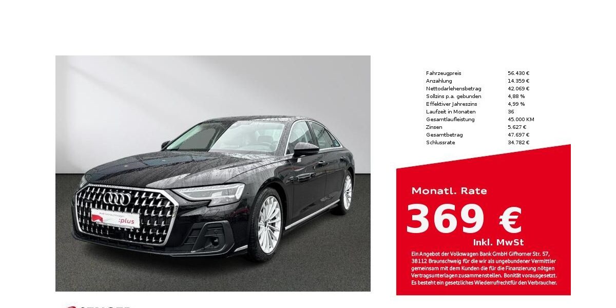 Audi A8 21.883 km 54.860 &euro; Bielefeld 33609