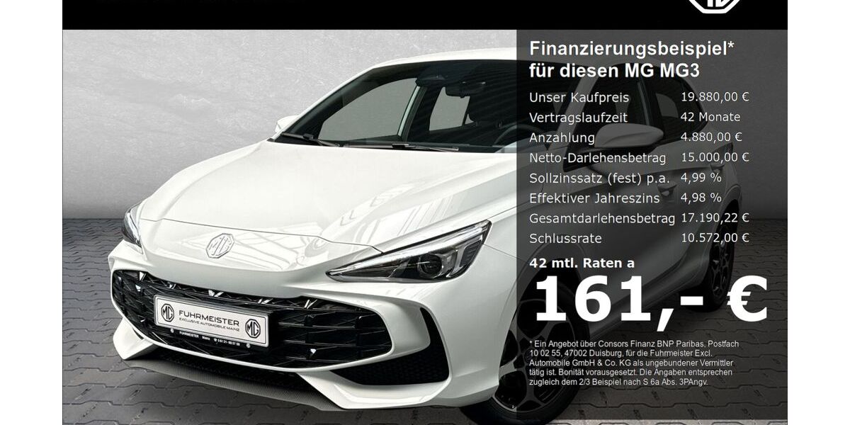 MG 3 7.000 km 17.880 &euro; Mainz-Hechtsheim 55129