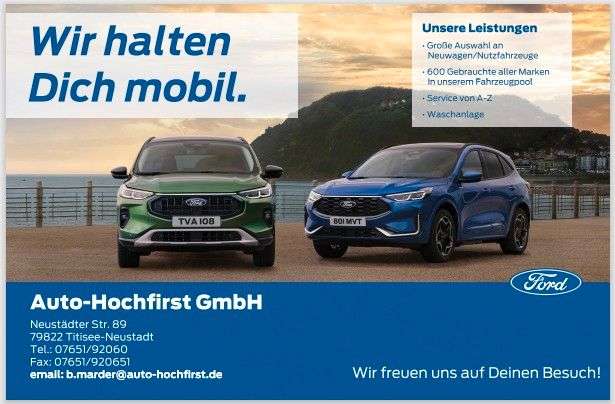 Ford Tourneo Courier 6.000 km 29.990 &euro; Titisee-Neustadt 79822