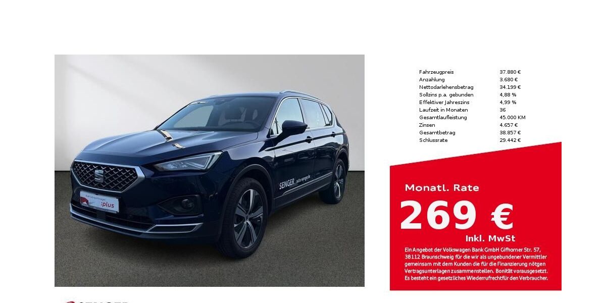 Seat Tarraco 7.930 km 36.880 &euro; Bielefeld 33609