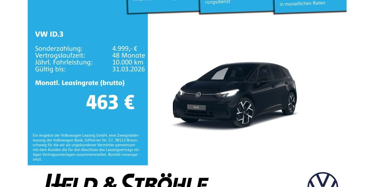 VW ID.3 1.001 km 39.490 &euro; Neu-Ulm 89231