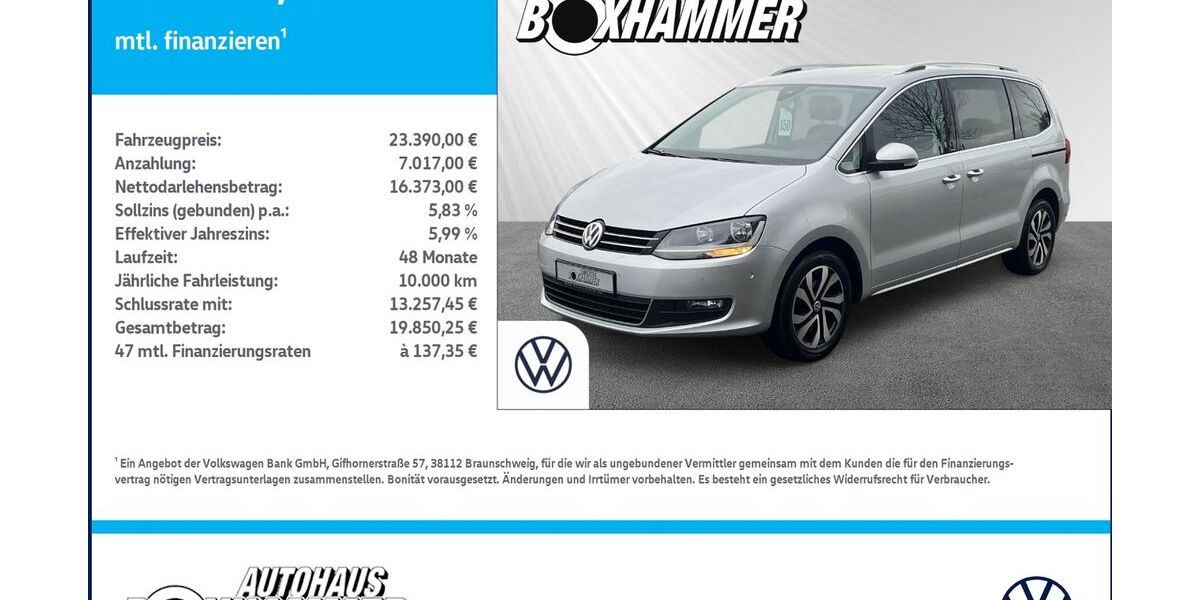 VW Sharan 112.291 km 23.390 &euro; Bad Aibling 83043