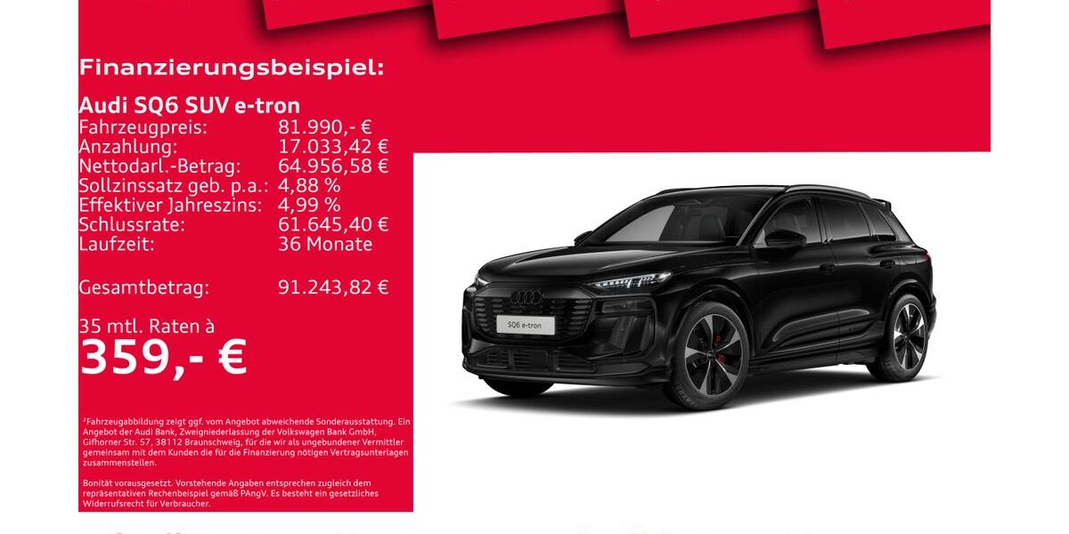 Audi SQ6 e-tron 13.923 km 81.990 &euro; Hannover 30179