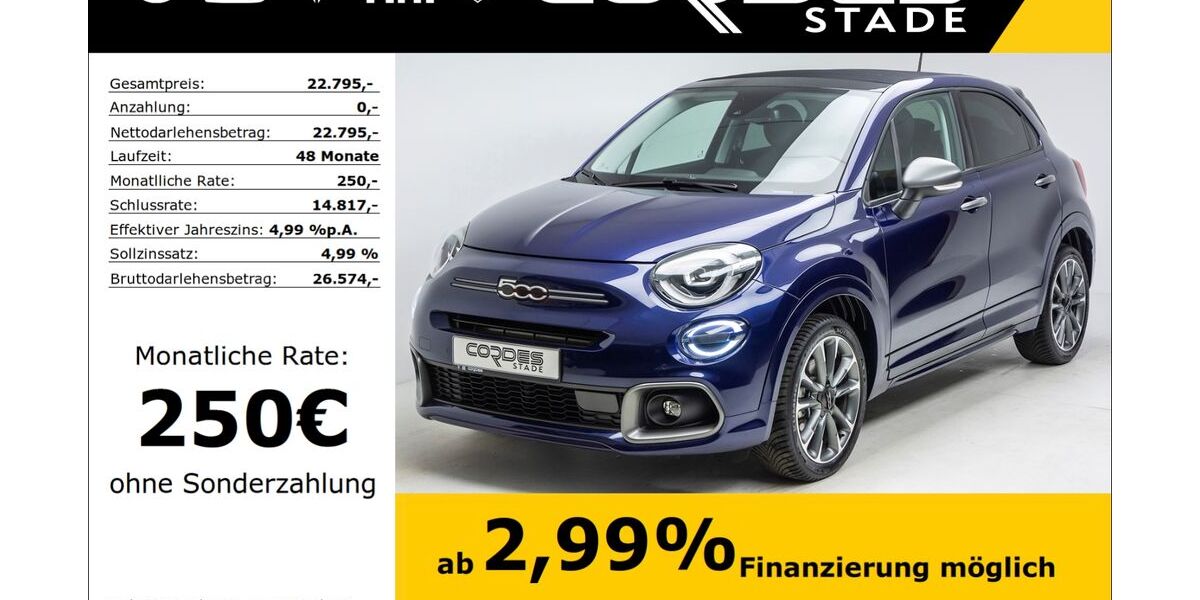 Fiat 500X 24.542 km 22.795 &euro; Stade 21680