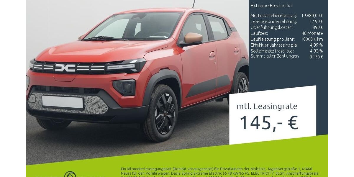 Dacia Spring 1.500 km 15.960 &euro; Borken 46325