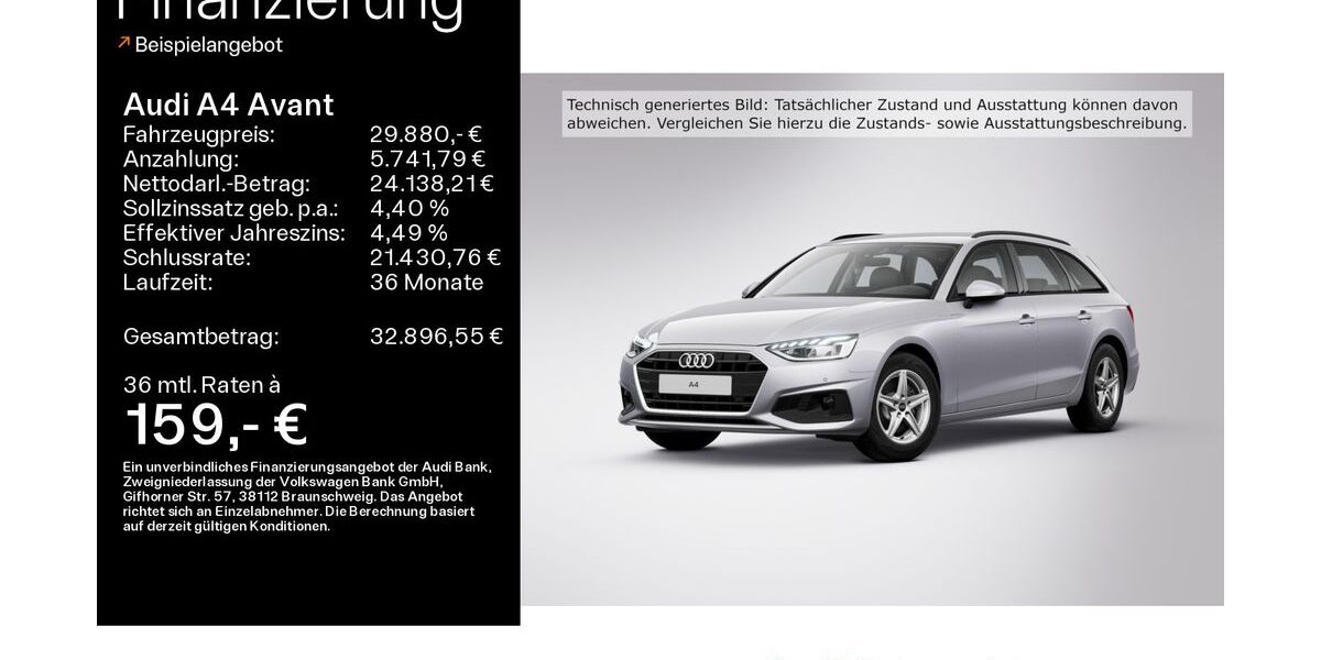 Audi A4 21.485 km 29.880 &euro; Schweinfurt 97424