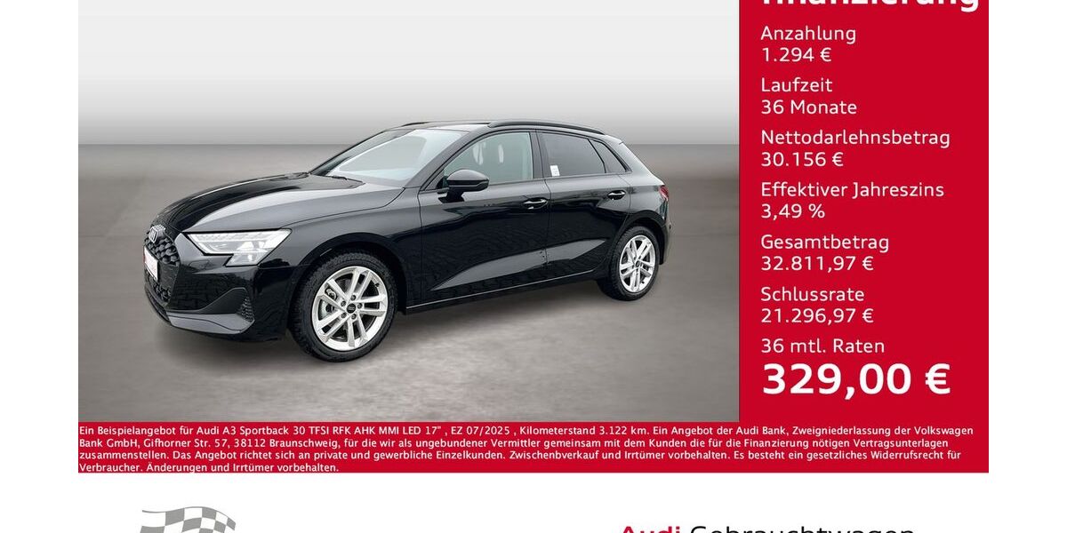 Audi A3 3.122 km 31.450 &euro; Bernsdorf 09337