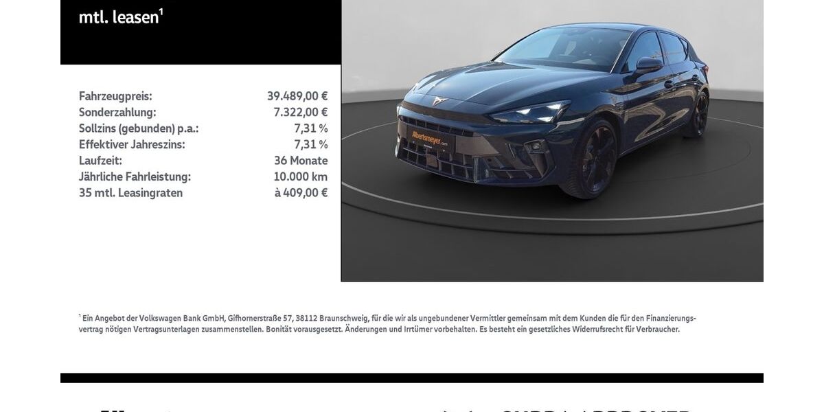 Cupra Leon 7.600 km 39.489 &euro; Nordhausen 99734