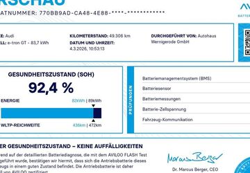 Audi RS e-tron GT 49.315 km 64.939 &euro; Wernigerode 38855
