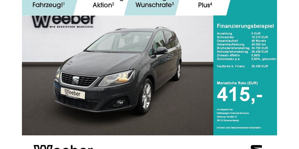 Seat Alhambra 72.061 km 27.590 &euro; Weil der Stadt 71263