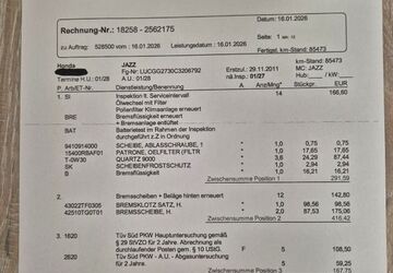 Honda Jazz 85.650 km 5.190 &euro; Mülheim 45476