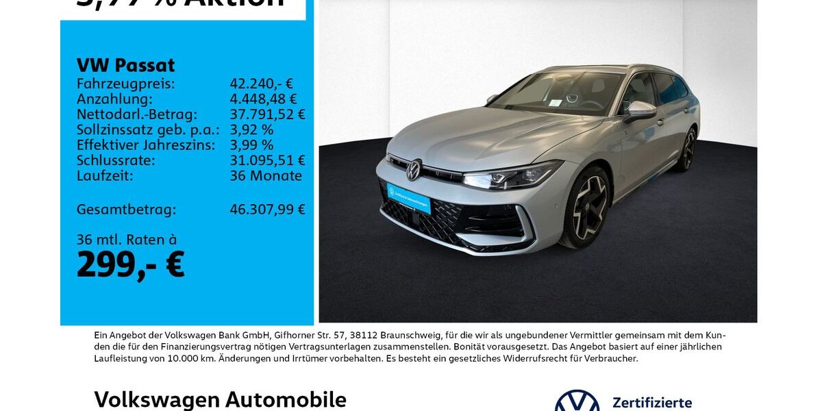 VW Passat 1.268 km 41.770 &euro; Leipzig 04277