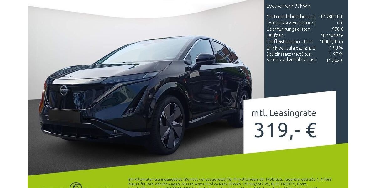 Nissan Ariya 11.000 km 42.880 &euro; Bremen 28207