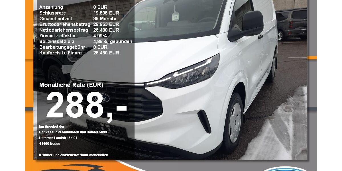 Ford Transit Custom 34.100 km 26.480 &euro; Mühldorf am Inn 84453