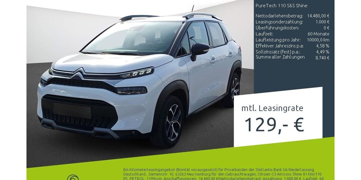 Citroen C3 Aircross 21.181 km 14.480 &euro; Borken 46325