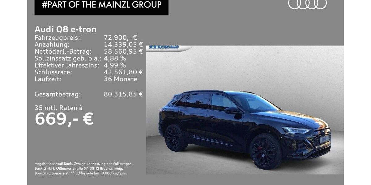 Audi Q8 e-tron 9.900 km 72.900 &euro; Bad Reichenhall 83435