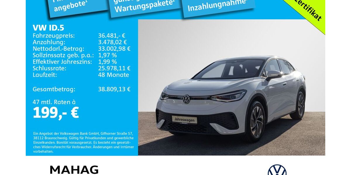 VW ID.5 11.497 km 33.496 &euro; München 81825