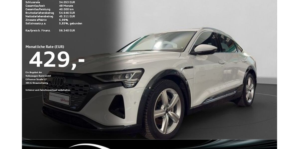 Audi Q8 e-tron 30.312 km 56.340 &euro; Ravensburg 88214