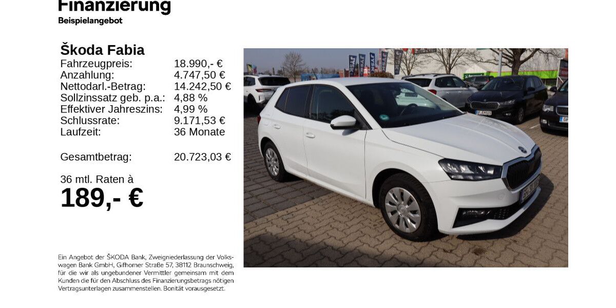 Skoda Fabia 6.150 km 18.790 &euro; Gifhorn 38518