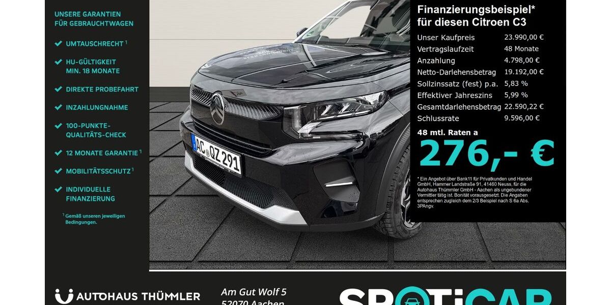 Citroen C3 5.000 km 23.990 &euro; Aachen 52070