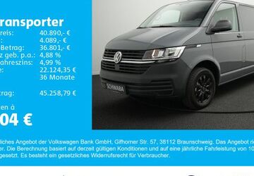 VW T6 Transporter 31.700 km 40.890 &euro; Gersthofen 86368