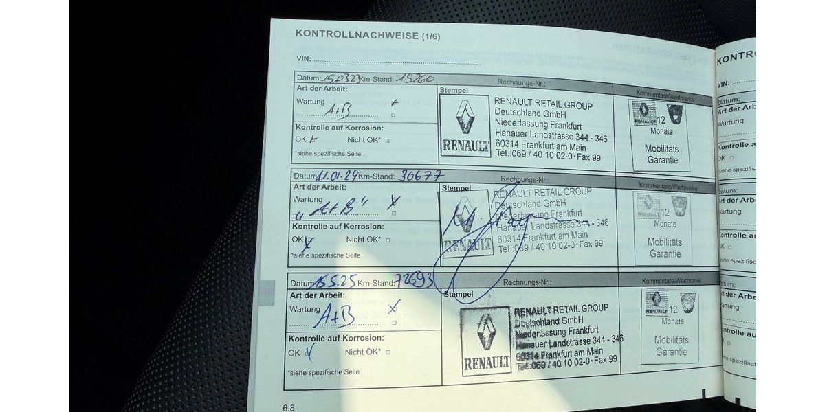 Renault Arkana 1.3 Intens Hybrid 1.Hand 94.100 km 16.499 &euro; Frankfurt 60386