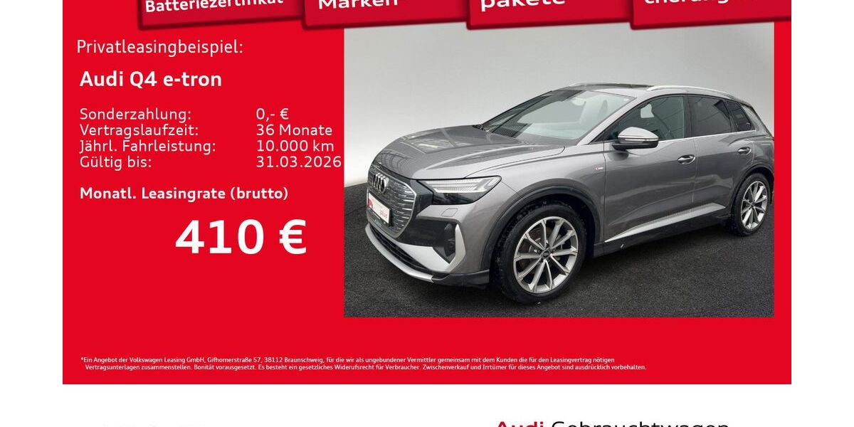 Audi Q4 e-tron 5.688 km 42.240 &euro; Hamburg 22529