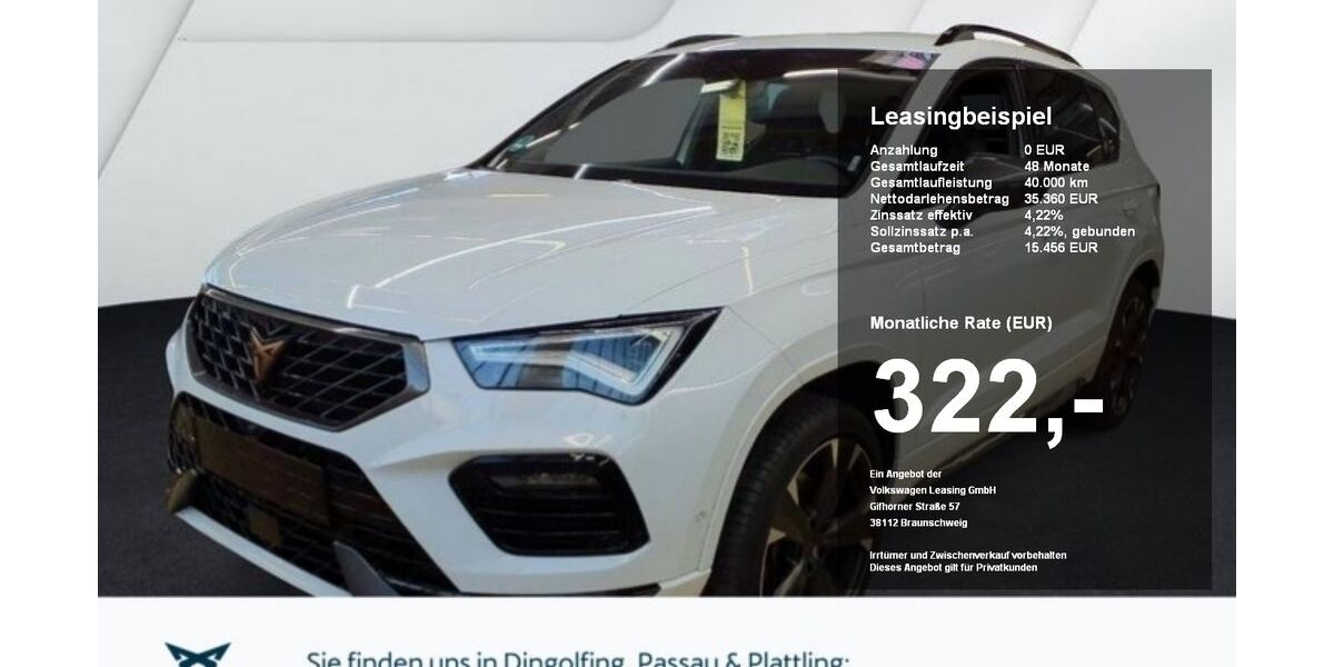 Cupra Ateca 22.570 km 35.360 &euro; Plattling 94447