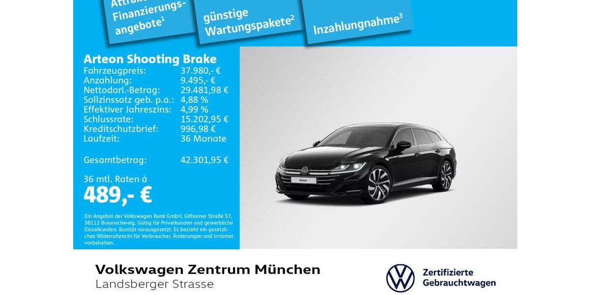 VW Arteon 34.367 km 37.980 &euro; München 80687