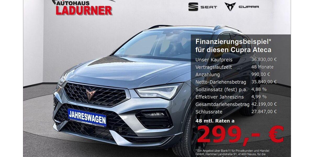 Cupra Ateca 2.950 km 36.830 &euro; Villingen-Schwenningen 78052