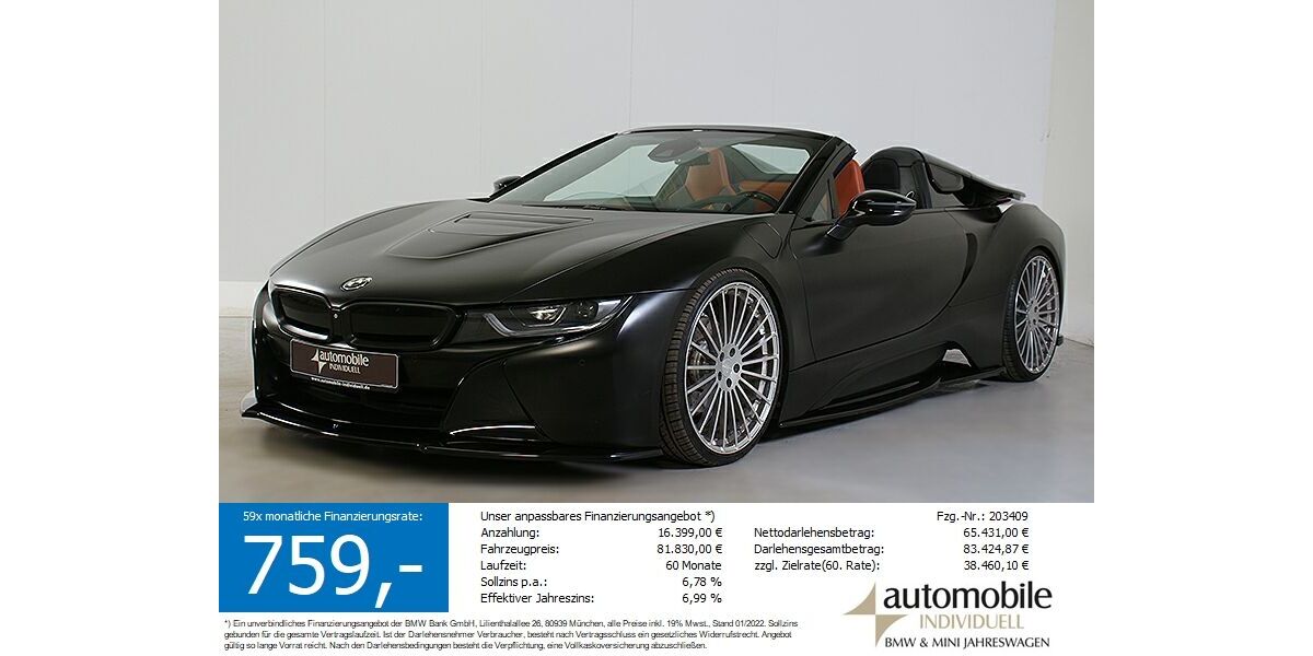 BMW i8 80.600 km 77.439 &euro; Paderborn 33100