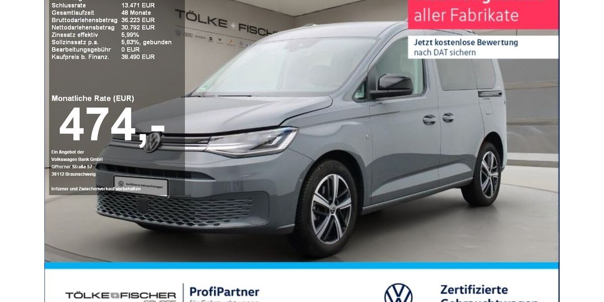 VW Caddy 10.499 km 38.490 &euro; Krefeld 47805