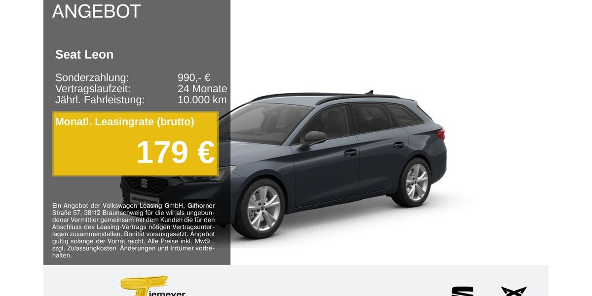 Seat Leon 24.690 km 27.630 &euro; Hemer 58675