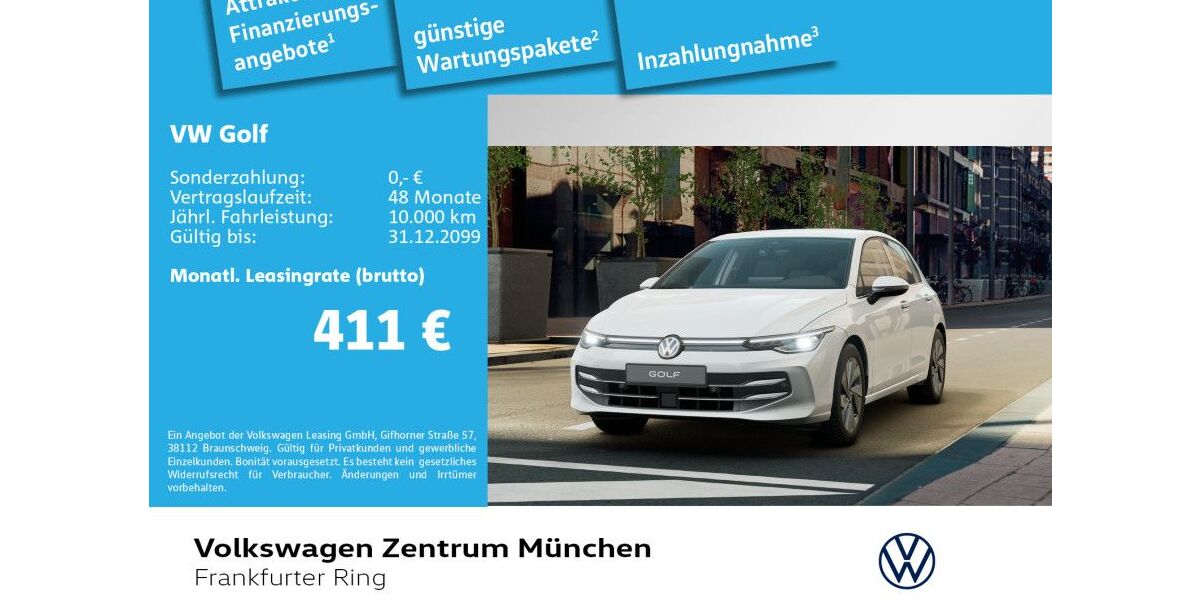 VW Golf 3.000 km 32.980 &euro; München 80807