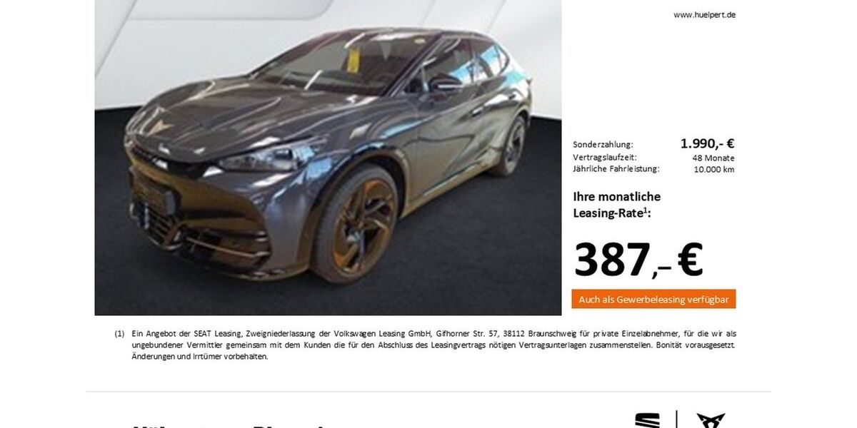 Cupra Tavascan 12.592 km 42.245 &euro; Dortmund 44269