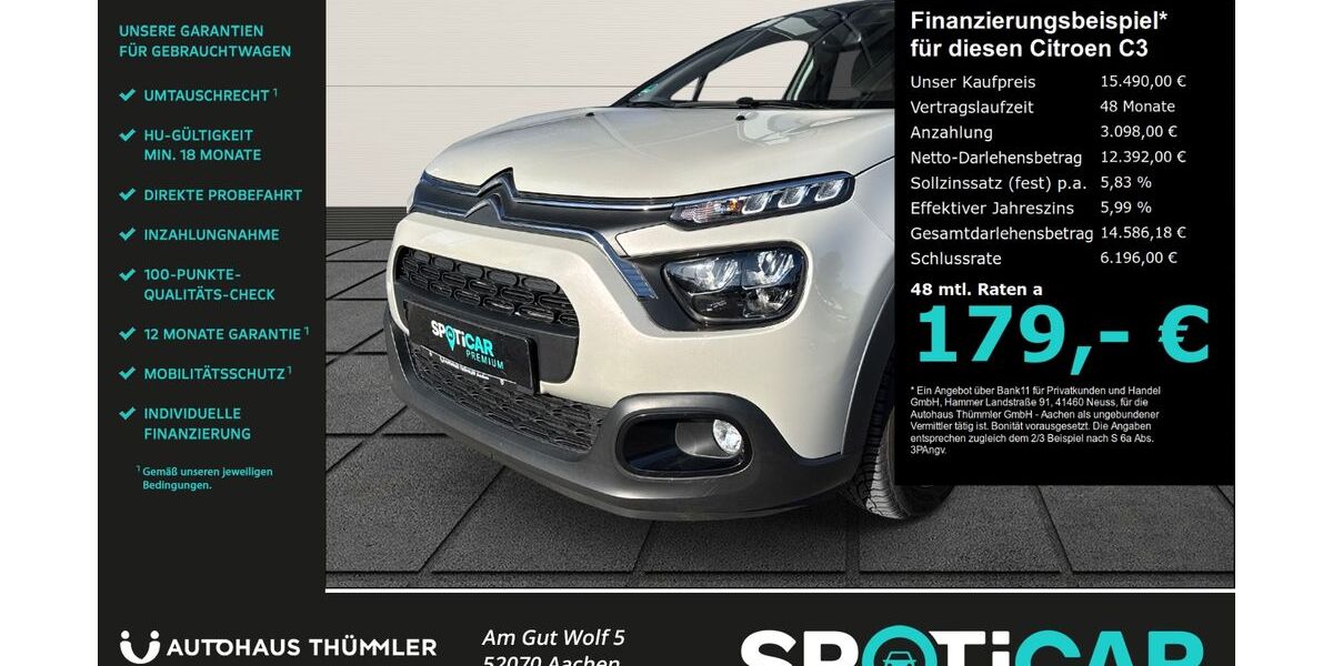 Citroen C3 24.612 km 14.990 &euro; Aachen 52070