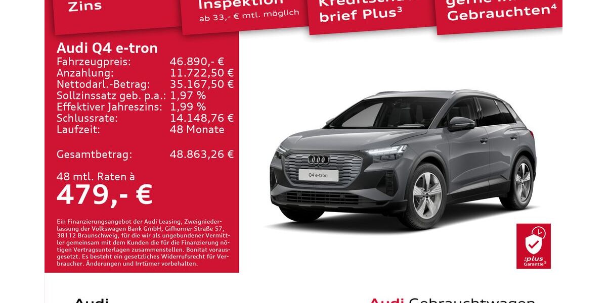 Audi Q4 e-tron 8.566 km 46.890 &euro; Dresden 01169