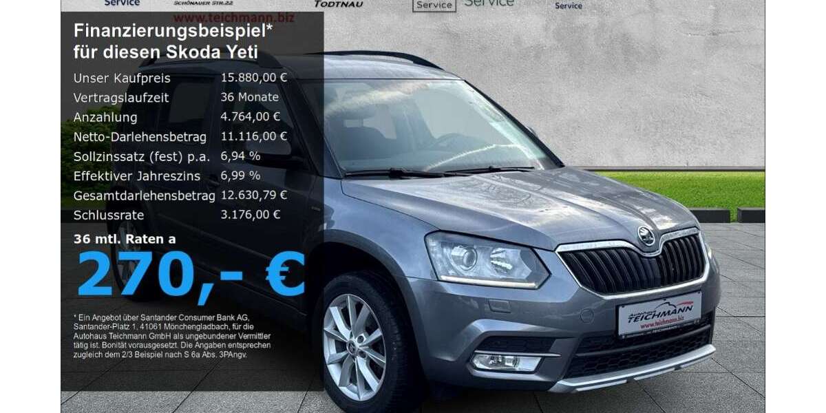 Skoda Yeti 133.000 km 15.880 &euro; Todtnau/Schwarzwald 79674