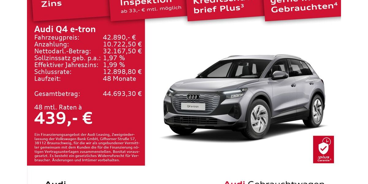 Audi Q4 e-tron 5.561 km 42.890 &euro; Dresden 01169