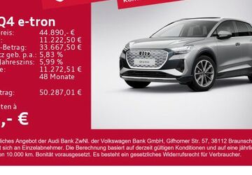 Audi Q4 e-tron 5.504 km 44.890 &euro; Gersthofen 86368