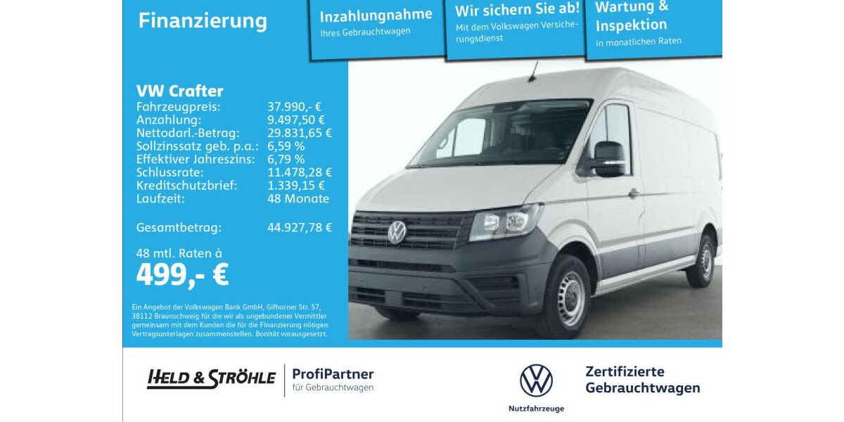 VW Crafter 19.592 km 37.990 &euro; Ulm 89079