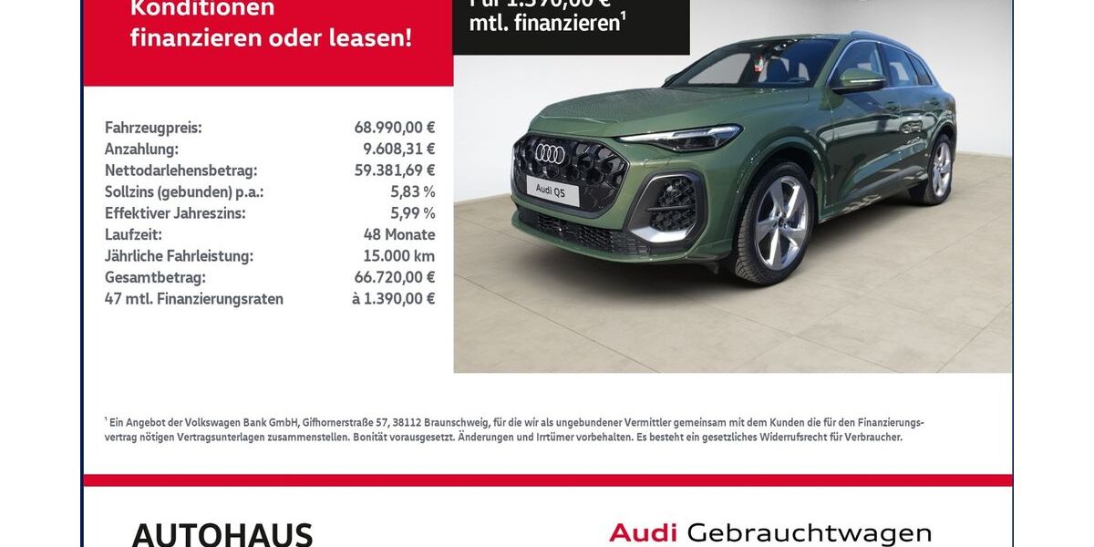 Audi Q5 17.219 km 66.879 &euro; Bitterfeld-Wolfen 06749